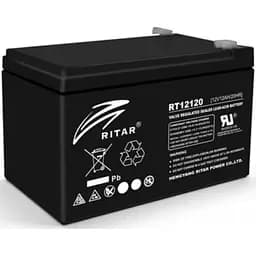 Аккумулятор Ritar AGM RT12120B, Black Case, 12V 12.0Ah