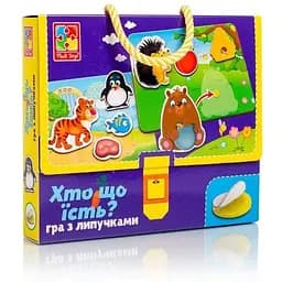 Гра з липучками Vladi Toys Хто що їсть? VT1302-27