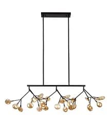 Люстра LED PETALS Levistella 918LP264-27 BK+BR