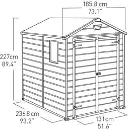 Садовий пластиковий будиночок Keter Manor 6x8 м DD - мініатюра 7