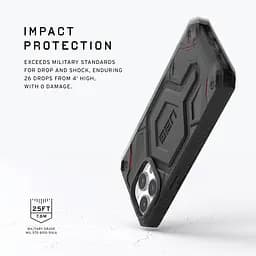 Чохол-накладка Urban Armor Gear Monarch Pro Magsafe для Apple iPhone 15 Pro Kevlar Black (114221113940) - мініатюра 3