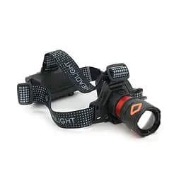 Налобний ліхтарик SY8503, Zoom, White+Red+Blue+White Hot, 4 режими, корпус метал, водостійкий, живлення від 2*18650, Type-C кабель, BOX