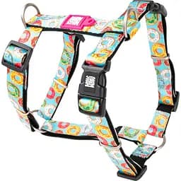 Шлея для собак Max & Molly H-Harness Donuts L 2.5х52-79х70-97 см