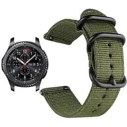 Нейлоновий ремінець Primo Traveller для годинника Samsung Gear S3 Classic SM-R770/Frontier RM-760 Army Green