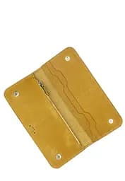 Кожаный портмоне Mark 2 желтый винтажный