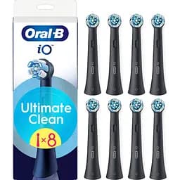 Насадка для зубної електрощітки Braun Oral-B iO RB CBF-8 Ultimate Clean Black (8 шт)
