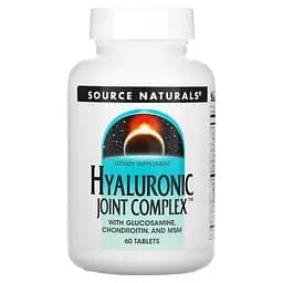 Препарат для суглобів і зв'язок Source Naturals Hyaluronic Joint Complex, 60 таблеток