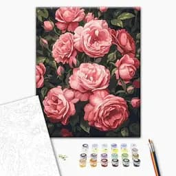 Картина за номерами: Запашний кущ піонів Brushme BS54275 Різнокольоровий shop (9995482361125) - мініатюра 2