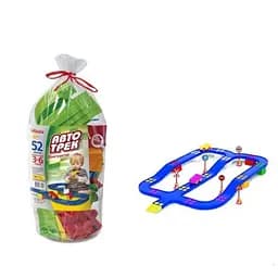 Конструктор Юника Автотрек, 52 детали