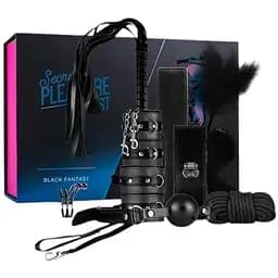 BDSM набор EasyToys Secret Pleasure Chest 10 шт. черный