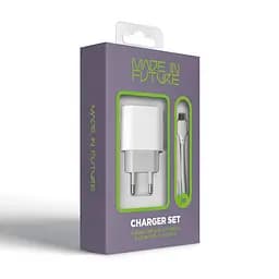 Мережевий зарядний пристрій MadeInFuture MFS12 12W A+C + кабель USB-A to USB-C White (MIF82822) - мініатюра 7