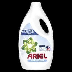 Рідкий пральний порошок Ariel для чутливої шкіри, для білих і кольорових тканин, 2,2 л