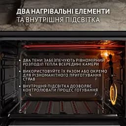 Електрична піч Perfelli SIERRA 37 BLACK - мініатюра 4