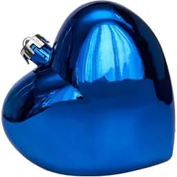 Велика ялинкова іграшка Devilon Серце 15 см синя (892753)