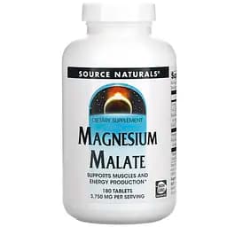 Магний малат Source Naturals Magnesium Malate 1250 мг 180 таблеток