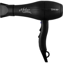 Фен стайлер Tecnodry Malice Ionic  2500ВТ Концетатор Дифузор Знімний фільтр 4 температурних режими Чорний