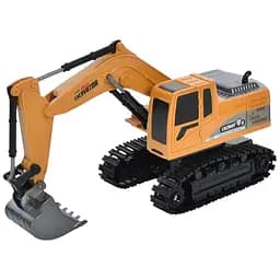 Радіокерований екскаватор 680-D2 з акумулятором, USB-зарядкою, звуком і світлом, помаранчевий