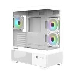 Корпус Zalman Chronix V2, White, Mid Tower, без БЖ, для ATX / Micro ATX / Mini ITX, 1xType-C / 1xUSB 3.0 / 1xUSB 2.0, макс. CPU - 165 мм / VGA - 410 мм, 3x120 мм RGB (reversed), бічна панель із загартованого скла
