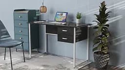 Комп'ютерний стіл Ferrum-decor Гаррі 75x120x70 білий ДСП Дуб Сонома Труфель 32мм (FRD-101008)