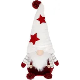 Мягкая игрушка BonaDi Гном в белом колпаке 16х11х38 см (000265345)