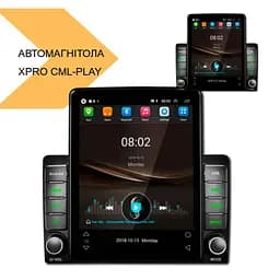 Автомагнітола XPRO 2 DIN CML PLAY 9580A екран 9.5 ANDROID 10.0 1/16GB WiFi GPS USB (42108-9580A_4143) - мініатюра 5
