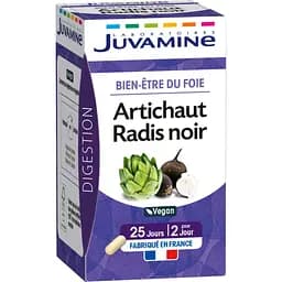 Натуральная добавка Juvamine Здоровье печени Артишок + черная редька Здоровье печени 50 капсул