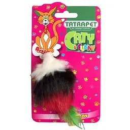 Іграшка для кота Tatrapet мишка кольорова плюшева