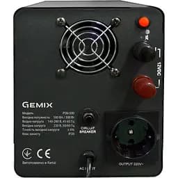 Джерело безперебійного живлення [ДБЖ] Gemix PSN-500 [92054] - мініатюра 3