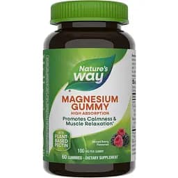 Магний цитрат Nature's Way со вкусом ягод 100 мг 60 жевательных конфет
