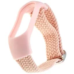 Ремешок Braided Buckle Enhanced Mi Band 3/4/5/6/7 Розовый