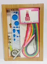 Набор для квиллинга С 37116 16 цветов, с инструментами, в коробке (6900067371164) Бежевый