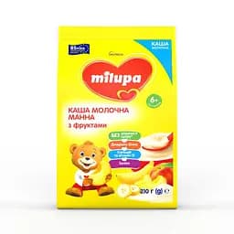 Молочна каша Milupa Манна з фруктами 210 г - мініатюра 2