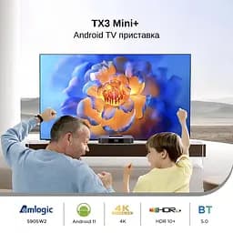 Смарт ТВ-приставка Tanix TX3 mini+ 4/64GB Android (TBT30464B 4470) Чорна - мініатюра 6