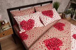 Підковдра Moon&Star Бязь Gold Люкс Petal Heart Полуторна 143x210 см - мініатюра 3