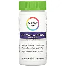 Мультивітаміни для мам 35+ та малюків Rainbow Light 60 таблеток