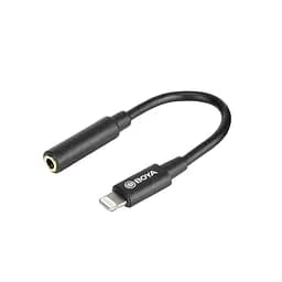 BOYA BY-K8 - 3.5mm FEMale TRS to Male lightning adapter cable (20cm) - мініатюра 2