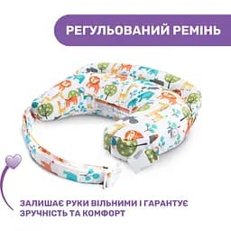 Подушка для годування Chicco Boppy Deluxe біла з синім (79912.86) - мініатюра 3
