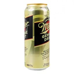 Пиво світле Miller Genuine Draft пастеризоване 4.7% 0.48 л - мініатюра 4