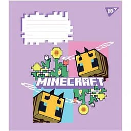 Набір зошитів Yes Minecraft Flowers A5 в клітинку 24 аркуші 20 шт. (767588) - мініатюра 3
