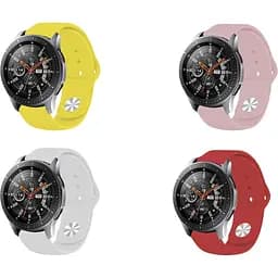 Набір силіконових ремінців BeCover для Huawei Watch GT / GT 2 46 mm / GT 2 Pro / GT Active / Honor Watch Magic / Magic 2 / GS Pro / Dream Girl 4 кольори (706518)