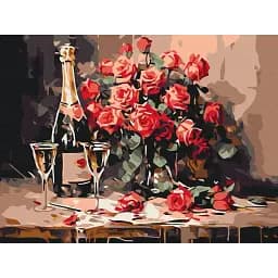 Картина по номерам Brushme Шампанское на двоих 30x40 см