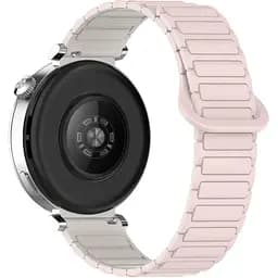 Ремінець DK CDK для Huawei Watch 2 Sport 20mm Silicone Shaped Magnetic Band (018822) (pink / ivory) - мініатюра 2