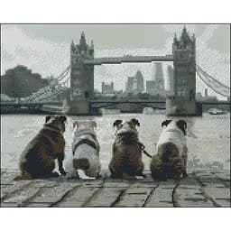 Алмазная мозаика Strateg ПРЕМИУМ Четырехлапые без подрамника размером 40х50 см (ZAV4050-41)