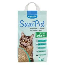 Наполнитель Природа Sani Pet бентонитовая мелкая гранула 5 кг