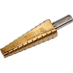 Сверло коническое стенчатое титановое по металлу Yato Ø=10-20 мм HSS 4241 L=75/52 мм (YT-44745)