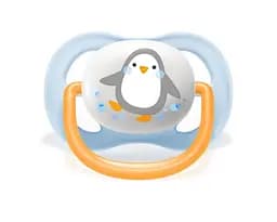 Пустушка Avent ортодонтична Ultra Air Animal для хлопчиків 0-6 міс 2 шт SCF080/05 - мініатюра 2