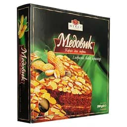 Коржі для торта Merci Медовик з ядрами бобів арахісу 500 г  