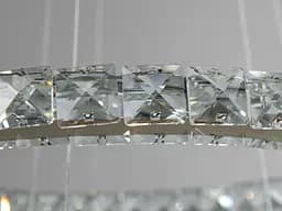 Люстра стельова LED Diasha 7206-6W/480+340G "Кришталеві кільця", 55W, 3025 лм, золото, для коридору, кухні, спальні - мініатюра 6