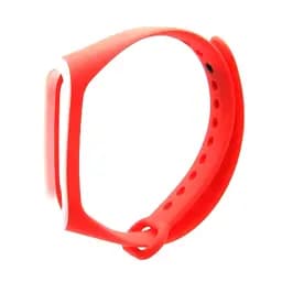 Силіконовий ремінець для фітнес браслета XiaomiXiaomi Band 3 4 Orange-White Оранжево Білий