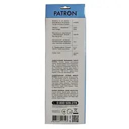 Мережевий фільтр живлення Patron 5.0 m, 3*1.5mm2 (SP-1655) 5 розеток BLACK (EXT-PN-SP-1655) - мініатюра 3